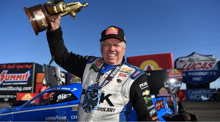 75 years  Old  John Force dominant Racing Record has finally Break By  American Base Racing Driver After dominating  the sport with 157 career victories…