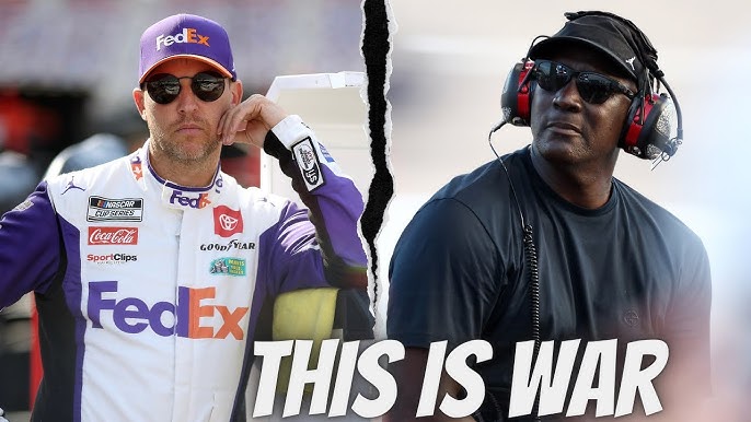 Michael Jordan  react to heavy  Danny Hamlin NASCAR  One – Year penalty in 2025  following…