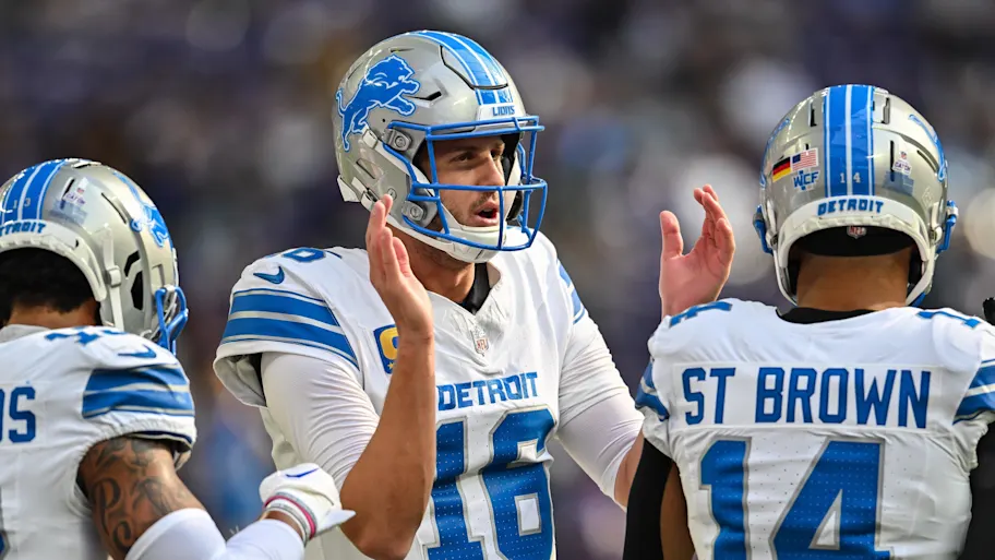 Detroit lions predicted to win super Bowl using QB Jared Goff, WR Amon-Ra St. Brown, offensive end Za’Darius Smith and two tackle..