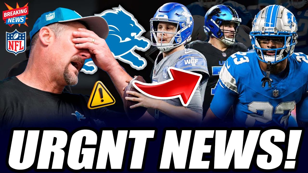 SAD NEWS Detroit Lions Lose 5 Key Players to 2025 NFL Free Agency After This Season due to...